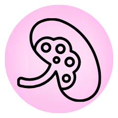 Lymphoma treatment icon for hemato-oncology services